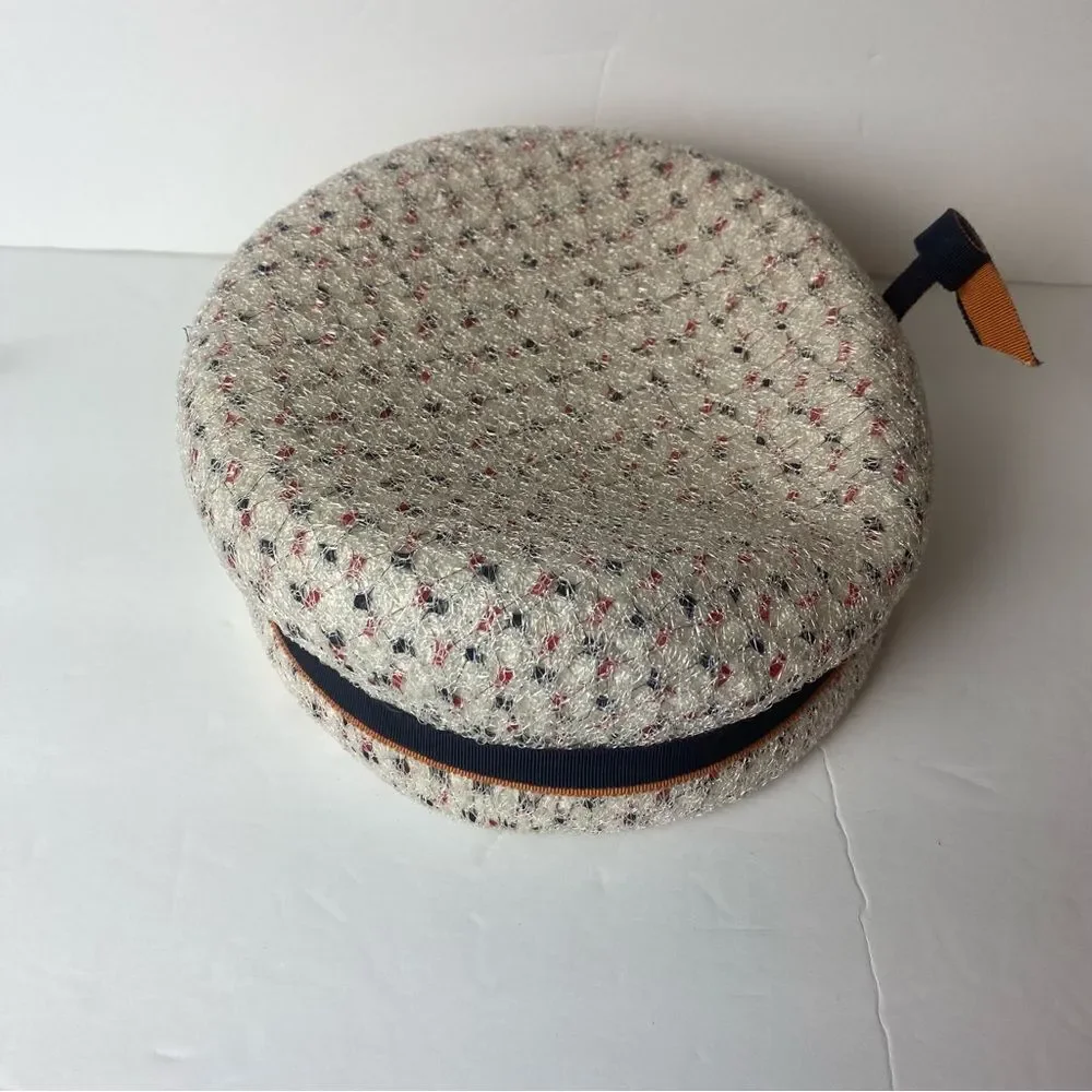 Sonni California Vintage Woven Pillbox Hat